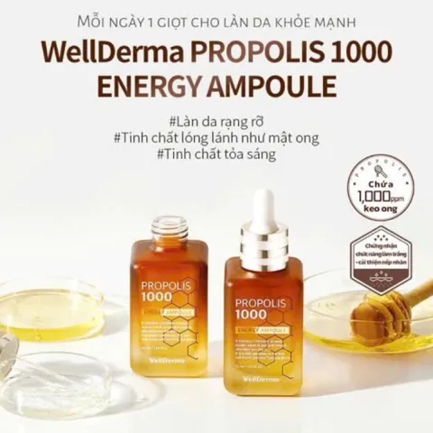 Tinh Chất Serum Keo Ong Wellderma Propolis 1000 - 50ml - Bí Quyết Cho Làn Da Sáng Khỏe, Căng Bóng