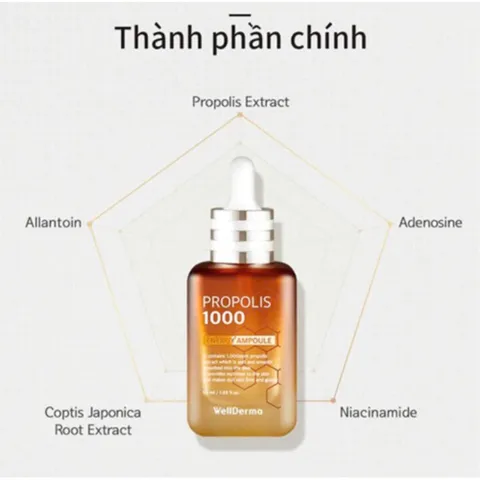 Tinh Chất Serum Keo Ong Wellderma Propolis 1000 - 50ml - Bí Quyết Cho Làn Da Sáng Khỏe, Căng Bóng
