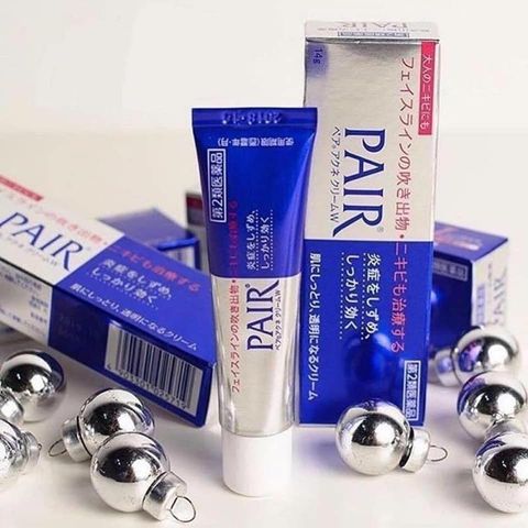 Kem Chấm Mụn Pair Acne W Cream 24g Nhật Bản - Giảm Mụn, Ngăn Ngừa Thâm, Làm Dịu Da, Dành Cho Da Nhạy Cảm