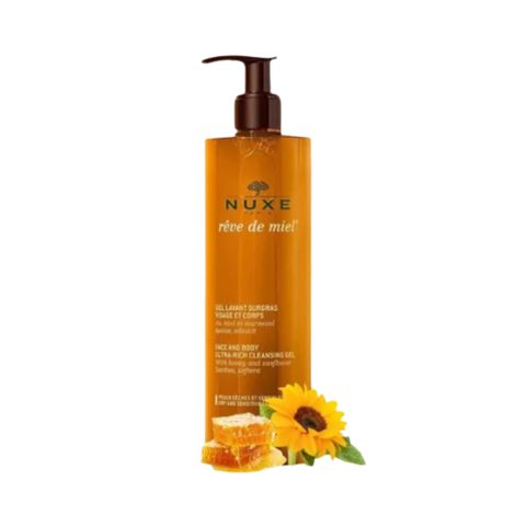 Gel Rửa Mặt & Tắm Toàn Thân Nuxe Tinh Chất Mật Ong Cho Da Khô, Nhạy Cảm 400ml 387756