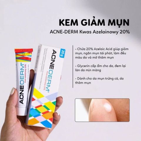 Kem Dưỡng Giảm Ngừa Mụn Acne Derm Bielenda Azelaic Acid 20% 20g - Chăm Sóc Da Mụn, Làm Mờ Thâm, Giúp Da Sáng Mịn