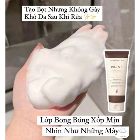 Sữa Rửa Mặt Byvibes Wonder Bath PHA 5.5 130ml - Làm Sạch Dịu Nhẹ, Hỗ Trợ Cải Thiện Mụn, Giữ Da Ẩm Mịn cho Tất Cả Loại Da