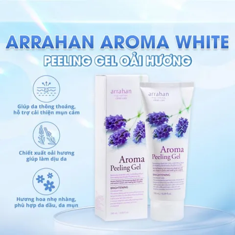 Tẩy Da Chết Arrahan Peeling Gel 180ml - Làm Sạch Da, Mịn Màng, Hỗ Trợ Sáng Da