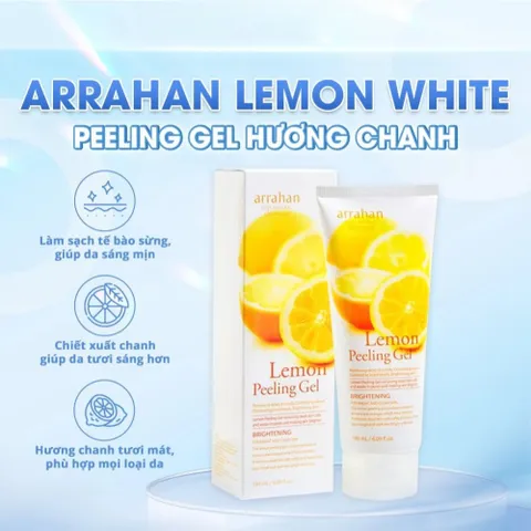 Tẩy Da Chết Arrahan Peeling Gel 180ml - Làm Sạch Da, Mịn Màng, Hỗ Trợ Sáng Da