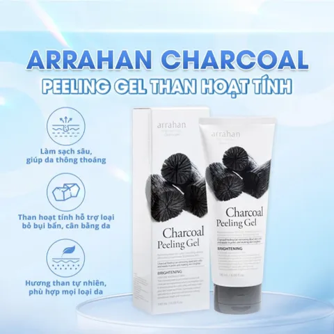 Tẩy Da Chết Arrahan Peeling Gel 180ml - Làm Sạch Da, Mịn Màng, Hỗ Trợ Sáng Da