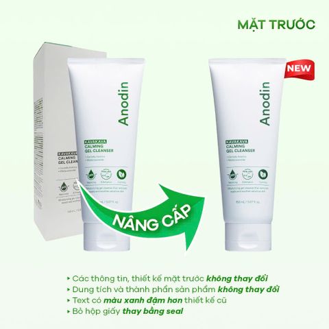 Sữa Rửa Mặt Dạng Gel Anodin 150ml - Kiểm Soát Nhờn, Dưỡng Ẩm Dịu Nhẹ, Hỗ Trợ Cải Thiện Da Mụn, Phong Cách Hàn Quốc