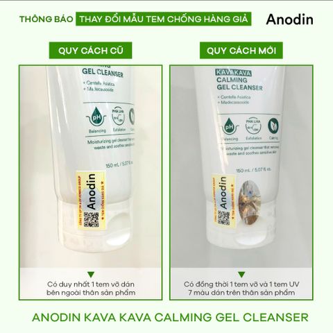 Sữa Rửa Mặt Dạng Gel Anodin 150ml - Kiểm Soát Nhờn, Dưỡng Ẩm Dịu Nhẹ, Hỗ Trợ Cải Thiện Da Mụn, Phong Cách Hàn Quốc