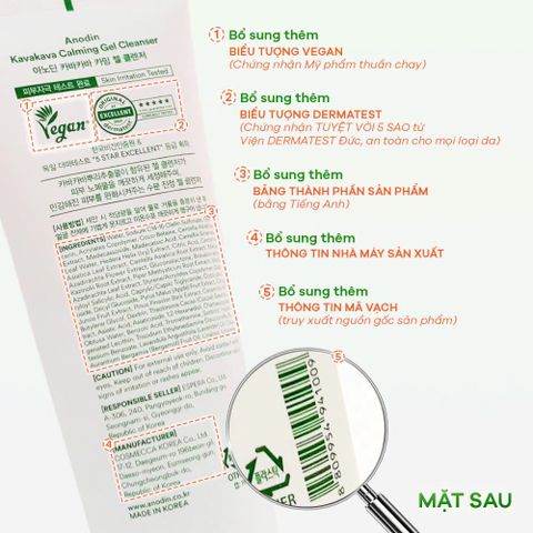 Sữa Rửa Mặt Dạng Gel Anodin 150ml - Kiểm Soát Nhờn, Dưỡng Ẩm Dịu Nhẹ, Hỗ Trợ Cải Thiện Da Mụn, Phong Cách Hàn Quốc