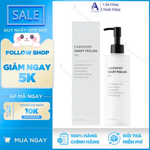 Tẩy Da Chết Caryophy Smart Peeling Gel 250ml - Chống Mụn, Kiềm Dầu, Giúp Sáng Mịn Da, Xuất Xứ Hàn Quốc