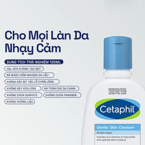 Sữa Rửa Mặt Cetaphil Gentle Skin Cleanser 125ml/591ml - Duy Trì Độ Ẩm, Phù Hợp Cho Da Nhạy Cảm, Làm Sạch Nhẹ Nhàng Skin Care