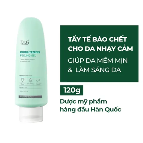 Tẩy Da Chết Dạng Gel Dr.G Brightening Peeling 120g - Dịu Nhẹ, Làm Sáng Da Nhạy Cảm, Giảm Thâm, Cấp ẩm 8 loại Hyaluronic Acid