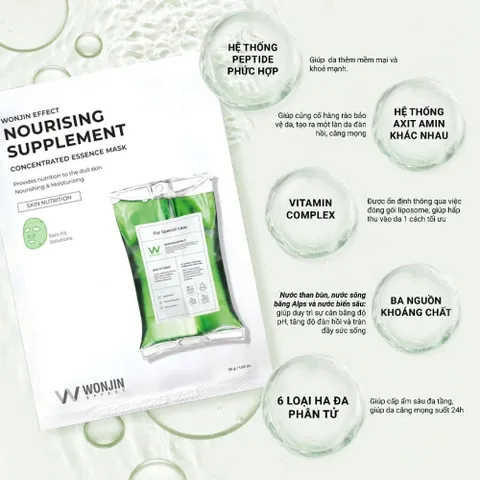 Mặt Nạ Wonjin Hộp 10 Miếng – Dưỡng Da Chuyên Sâu, Phục Hồi, Cấp Ẩm, Sáng Mịn 387858