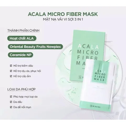 Mặt Nạ Vải Vi Sợi Be’Balance 3in1 (10 Miếng/Hộp) – Cấp Ẩm, Làm Dịu & Phục Hồi Da Hiệu Quả 387860