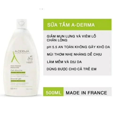 Sữa Tắm A-Derma 500ml – Làm Dịu Da, Ngăn Mụn Lưng & Thu Nhỏ Lỗ Chân Lông 387868