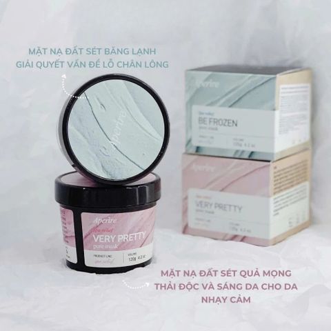 Mặt Nạ Đất Sét Aperire 120g - Thải Độc, Se Khít Lỗ Chân Lông, Dưỡng Sáng Da Cho Mọi Loại Da - Sản Phẩm Chăm Sóc Da Hàn Quốc
