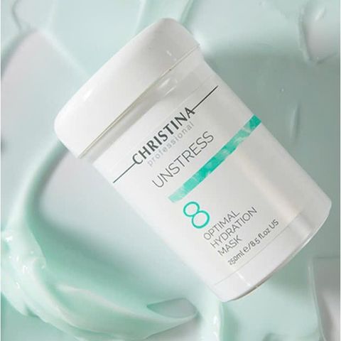 Mặt Nạ Dưỡng Ẩm Christina Unstress 8 250ml - Cấp Ẩm, Giảm Kích Ứng, Phục Hồi Da, Dưỡng Ẩm Sâu Cho Mọi Loại Da