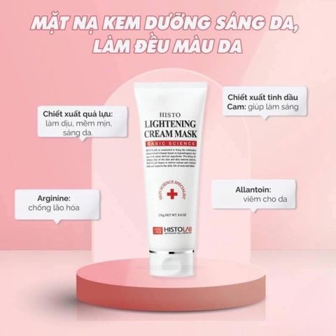 Mặt Nạ Kem Ủ Dưỡng Trắng Da Histolab 250g - Làm Sáng, Cấp Ẩm, Làm Mềm Da, Thích Hợp Mọi Loại Da, Xuất Xứ Hàn Quốc