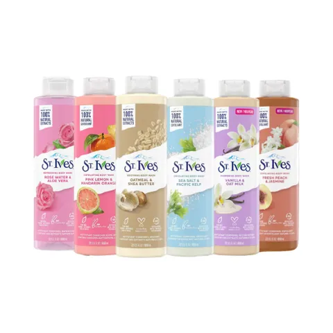 Sữa Tắm St.Ives 650ml – Cam Chanh, Yến Mạch, Muối Biển, Hoa Hồng – Dưỡng Ẩm, Dưỡng Da Body Wash