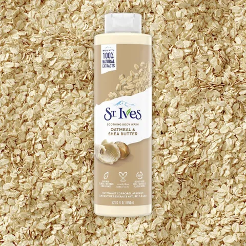 Sữa Tắm St.Ives 650ml – Cam Chanh, Yến Mạch, Muối Biển, Hoa Hồng – Dưỡng Ẩm, Dưỡng Da Body Wash