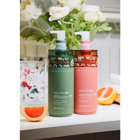 Dầu Gội Xả Bưởi Valert Grapefruit 850ml – Phục Hồi Tóc Hư Tổn, Chống Rụng Và Kích Thích Mọc Tóc
