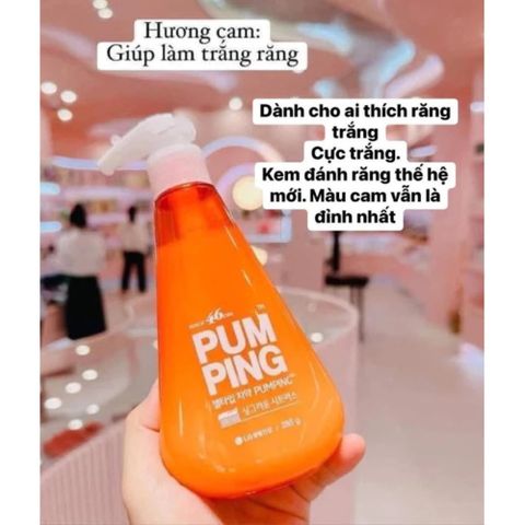 Kem Đánh Răng Perioe Pumping Hương Cam 285g – Tươi Mát, Dạng Chai Bơm Tiện Lợi, Dùng Cho Cả Gia Đình 387914