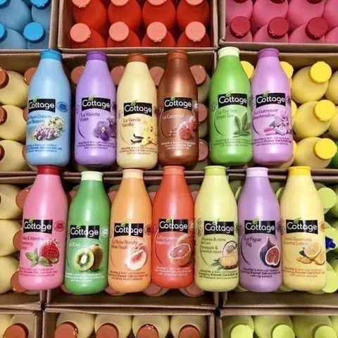 Sữa Tắm Cottage Shower Gel & Bath Milk 750ml – Dưỡng Ẩm, Làm Sạch Dịu Nhẹ, Mẫu Mới