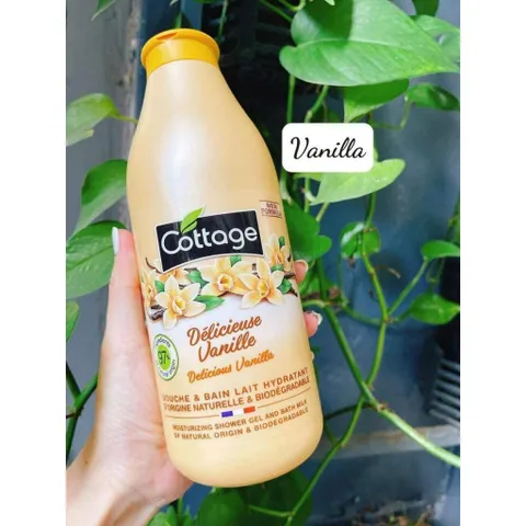 Sữa Tắm Cottage Shower Gel & Bath Milk 750ml – Dưỡng Ẩm, Làm Sạch Dịu Nhẹ, Mẫu Mới