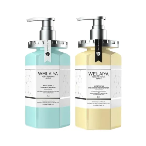 Dầu Gội Xả Phục Hồi Đa Tầng Nấm Truffle Weilaiya 450ml - Suôn Mượt, Giảm Gàu, Phục Hồi Tóc Hư Tổn