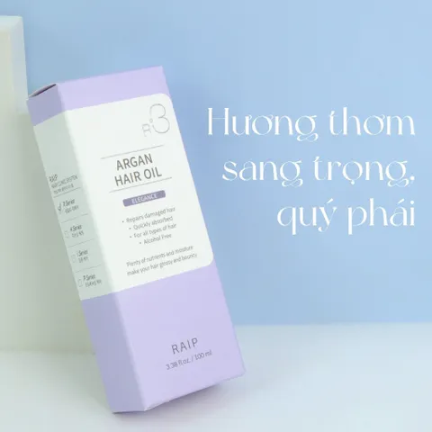 Tinh Dầu Dưỡng Tóc RAIP R3 Argan Hair Oil 100ml – Phục Hồi, Mềm Mượt, Giảm Xơ Rối