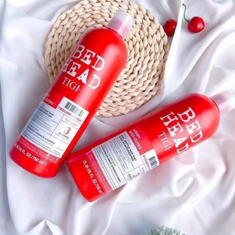 Dầu Gội Xả Tigi Bed Head Đỏ 750ml – Phục Hồi Tóc Hư Tổn Cấp Độ 3, Suôn Mượt, Giảm Xơ Rối 387931