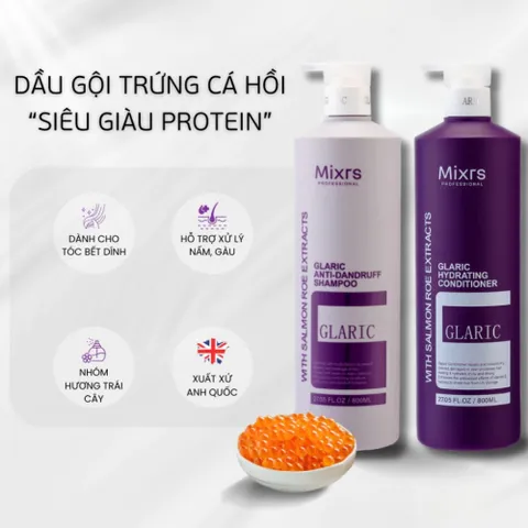 Dầu Gội Xả Mixrs Glaric 500ml-800ml – Giúp Tóc Suôn Mượt, Giảm Gàu, Giảm Gãy Rụng & Phục Hồi Hư Tổn 387936