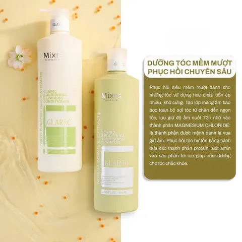 Dầu Gội Xả Mixrs Glaric 500ml-800ml – Giúp Tóc Suôn Mượt, Giảm Gàu, Giảm Gãy Rụng & Phục Hồi Hư Tổn 387936