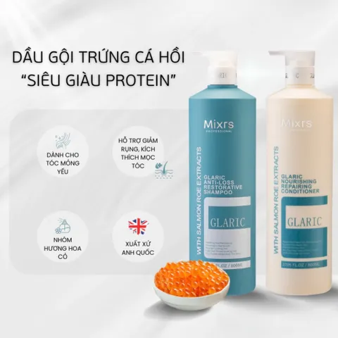 Dầu Gội Xả Mixrs Glaric 500ml-800ml – Giúp Tóc Suôn Mượt, Giảm Gàu, Giảm Gãy Rụng & Phục Hồi Hư Tổn 387936