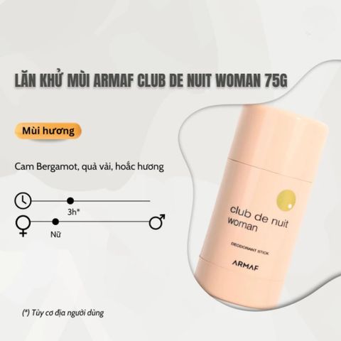 Lăn Khử Mùi Nước Hoa Armaf Club De Nuit Intense – Nam & Nữ – 75g 387965