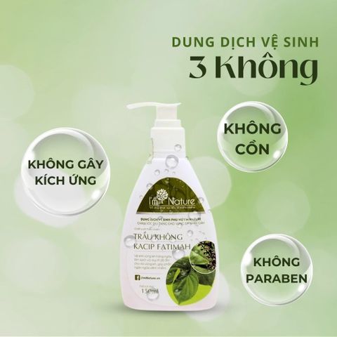 Dung Dịch Vệ Sinh Phụ Nữ I'm Nature Gel Trầu Không 150ml - Làm Hồng, Se Khít, Kháng Khuẩn, An Toàn cho Vùng Kín
