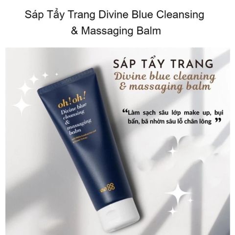 Sáp Tẩy Trang Oh Oh Divine Blue Cleansing, Massaging Balm 150ml – Làm Sạch Sâu, Thư Giãn Da Mỗi Ngày