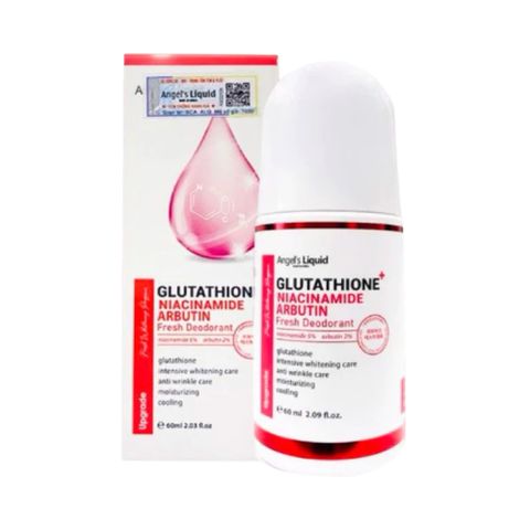 Lăn Nách Angel’s Liquid Glutathione 60ml - Giảm Thâm, Khử Mùi, Làm Sáng Da Vùng Nách Hàn Quốc, Dạng Lăn Thẩm Thấu Nhanh