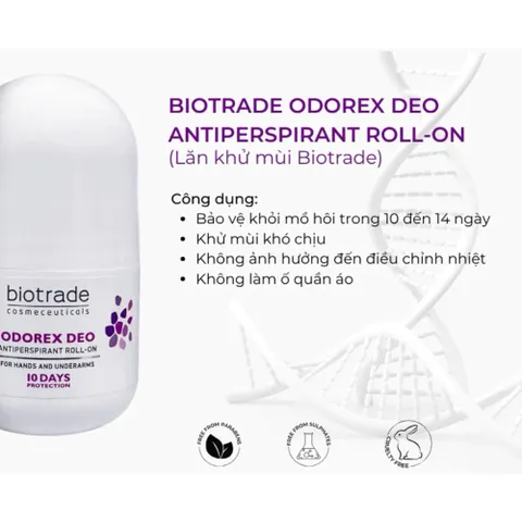 Lăn Khử Mùi Odorex Deo Antiperspirant Roll-on - 20ml – Ngăn Mồ Hôi & Khử Mùi Lâu Dài 10–14 Ngày 387992