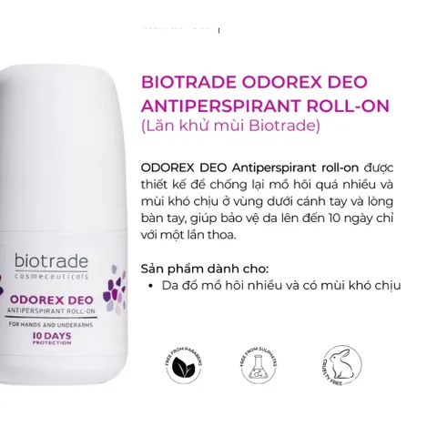 Lăn Khử Mùi Odorex Deo Antiperspirant Roll-on - 20ml – Ngăn Mồ Hôi & Khử Mùi Lâu Dài 10–14 Ngày 387992