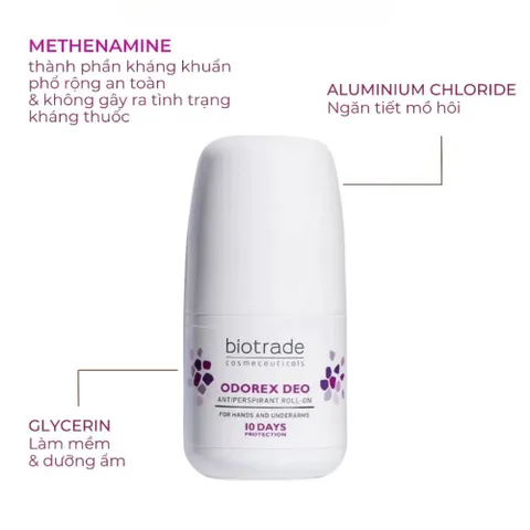 Lăn Khử Mùi Odorex Deo Antiperspirant Roll-on - 20ml – Ngăn Mồ Hôi & Khử Mùi Lâu Dài 10–14 Ngày 387992