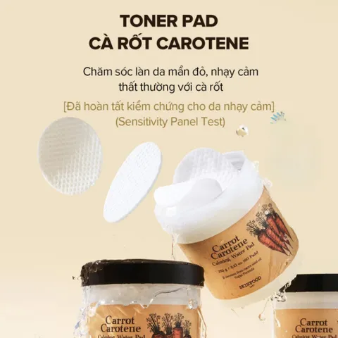 Toner Pad Skinfood Cà Rốt Carotene 60 Miếng 250g – Làm Dịu Da, Giảm Mẩn Đỏ, Dưỡng Ẩm 388021