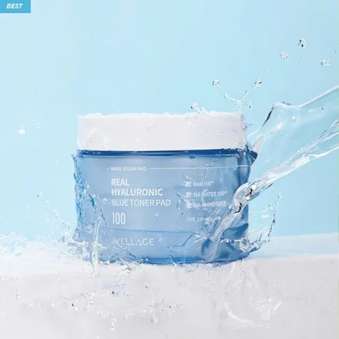 Toner Pad Wellage 70 Miếng – Hyaluronic Dưỡng Ẩm / Cica Calming Làm Dịu Da, Sạch Thoáng