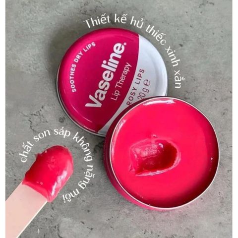Dưỡng Môi Vaseline Lip Therapy 20g - Giữ Ẩm Mềm Mại, Chống Nứt Nẻ Hiệu Quả, Dành Cho Mọi Loại Da Môi