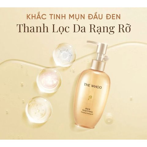 Dầu Tẩy Trang Whoo Gongjinhyang 200ml - Làm Sạch Sâu & Giữ Ẩm Cho Da Nhạy Cảm, Dưỡng Da Mềm Mại, Thảo Mộc Dịu Nhẹ