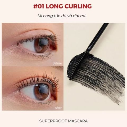 Chuốt Mi Mascara Clio Kill Lash Superproof 7g - Mi Cong, Dài & Dày Tự Nhiên, Chống Lem, Dưỡng Mi Bền Đẹp, Xuất Xứ Hàn Quốc