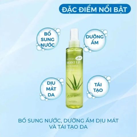 Xịt Khoáng Lô Hội Aspasia 150ml – Cấp Ẩm, Làm Dịu Da, Giữ Lớp Trang Điểm Lâu Trôi 388090