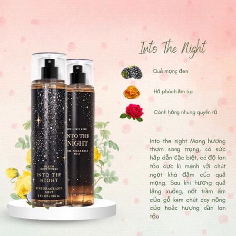 Body Mist Xịt Thơm Toàn Thân Bath And Body Works Into The Night / A Thousand Wishes 236ml 388095