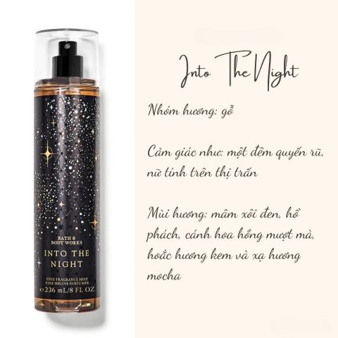 Body Mist Xịt Thơm Toàn Thân Bath And Body Works Into The Night / A Thousand Wishes 236ml 388095