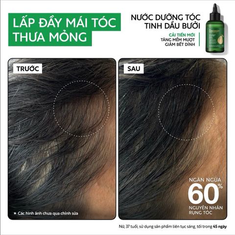 Xịt Dưỡng Tóc Cocoon 140ml Tinh Chất Dầu Vỏ Bưởi - Ngăn Rụng Tóc, Kích Thích Mọc, Cấp Ẩm Dưỡng Tóc Khỏe Mượt