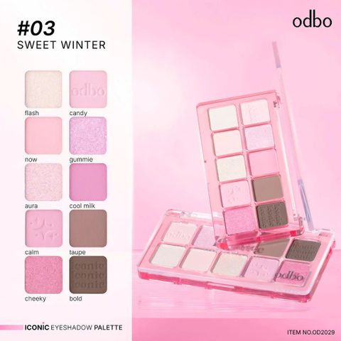 Bảng Phấn Mắt Odbo 10 Ô - Đa Dạng Tone Màu Trang Điểm Dễ Phối, Chất Phấn Mịn, Lên Màu Chuẩn, Phù Hợp Với Mọi Phong Cách